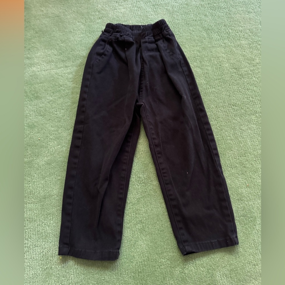 Classic Black Kids Casual Pants